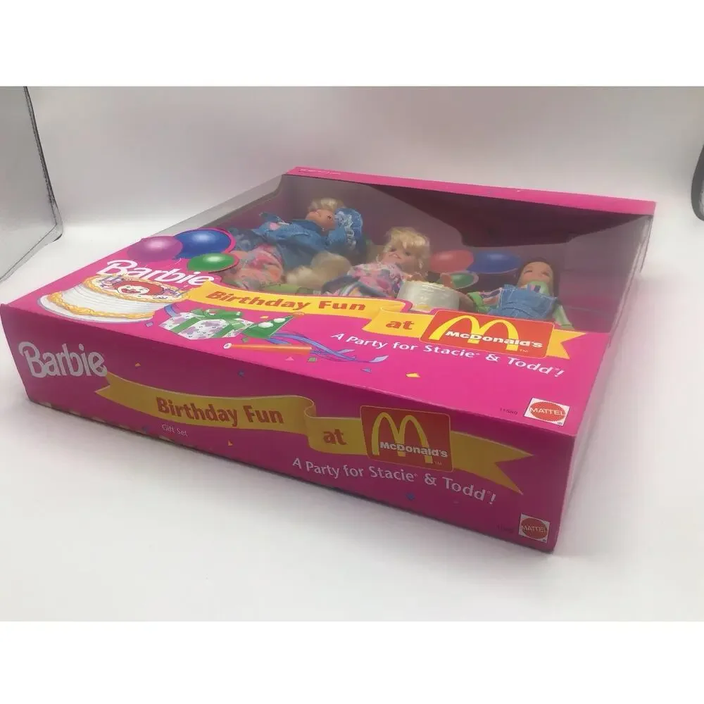 Barbie Birthday Fun At McDonalds Gift Set 1993 Mattel 11589 Stacie Todd NIB New